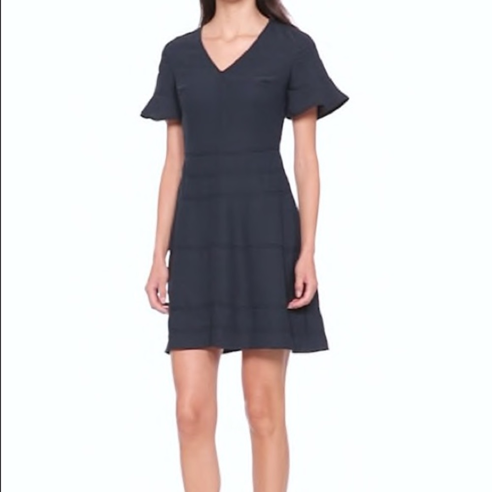 EUC Banana Republic Flutter Sleeve Fit Flare Dress